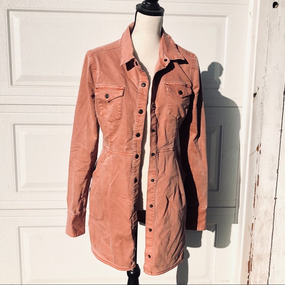 FREE PEOPLE Gorgeous Dust Pink Front Snap Jacket - Picture 3 of 16
